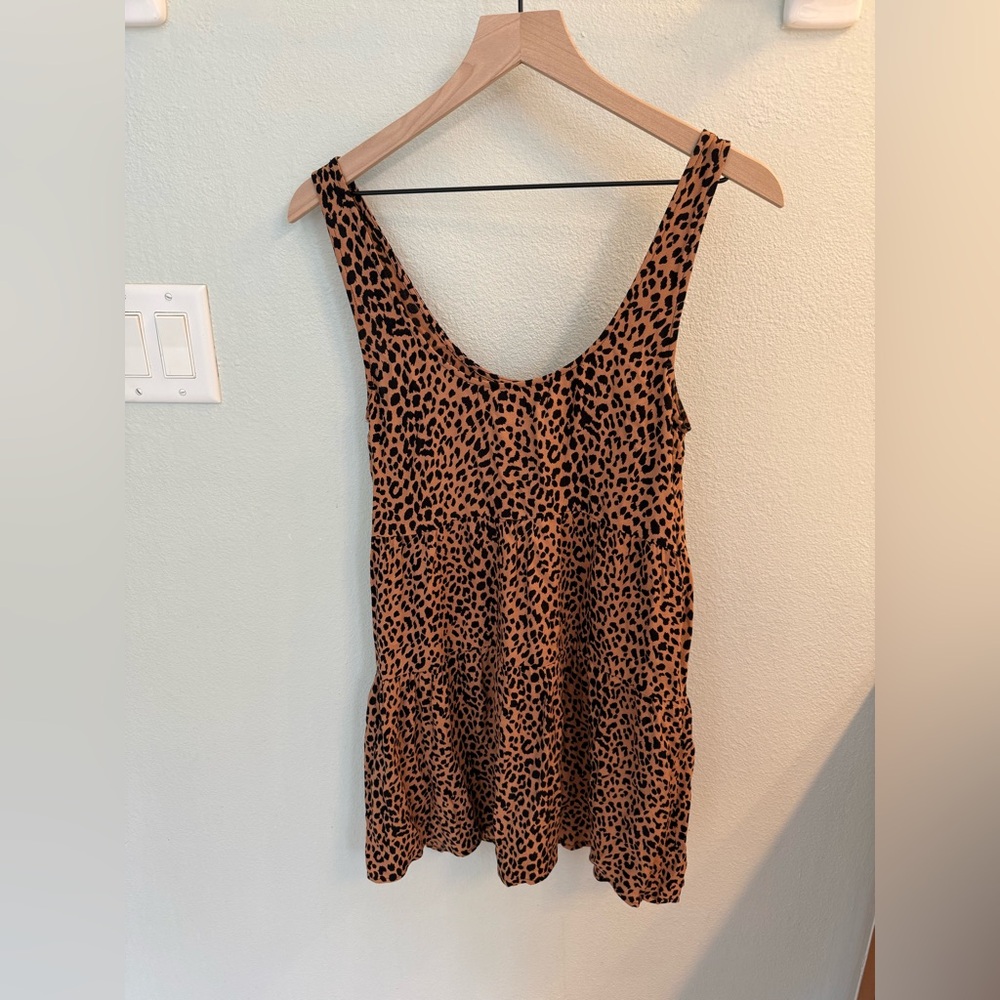 Saltwater Luxe cheetah print Noah mini dress - Picture 7 of 9